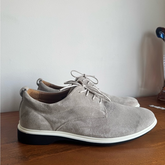 AMBERJACK Oxford Stone Grey Suede Men's Shoe size 10 excellent, like new - Picture 4 of 16